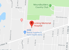 Licking Memorial Hospital Map